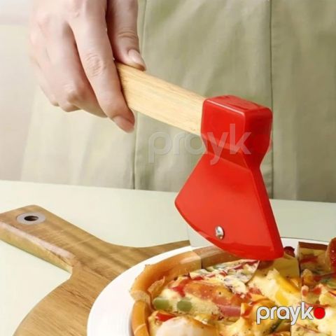 Mətbəx pizza kəsici No Brand EVT_104, paslanmayan polad, qırmızı — Bakı