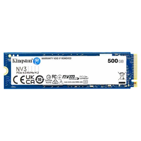 SSD “Kingston 500GB NV3 NVMe M.2 PCIe 4.0 SNV3S/500G” (KIN-NV3-500-M2N-B) — Bakı