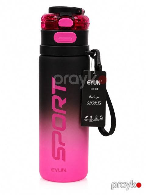 İdman su qabı No brand, Plastik, 1000 ml, Qara/Çəhrayı — Bakı