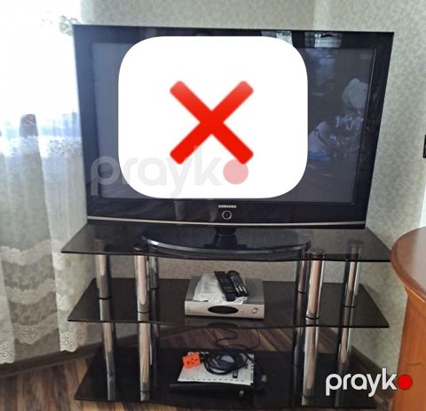 Samsung plazma/LED televizor üçün şüşə TV stendi - 3 mərtəbəli — Bakı
