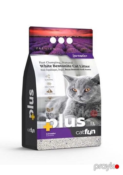 Topalaşan doldurucu pişiklər üçün CatFun Plus lavanda ətri ilə 5 l - 8683655071612 — Bakı