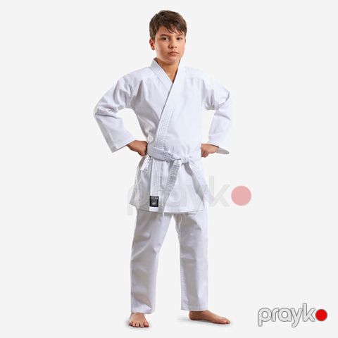 Oğlanlar üçün kimono Decathlon 8759372, ağ, pambıq/poliester, ölçü 150 — Bakı