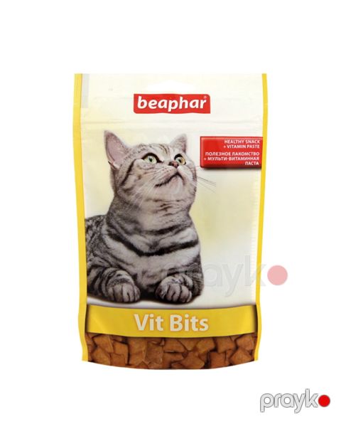 Yastıqcıqlar Beaphar Vit Bits pişiklər üçün multivitamin pastası ilə, 35 q — Bakı