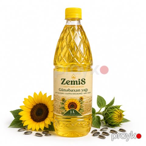 ZemiS Təbii Günəbaxan Yağı – 1 L — Bakı