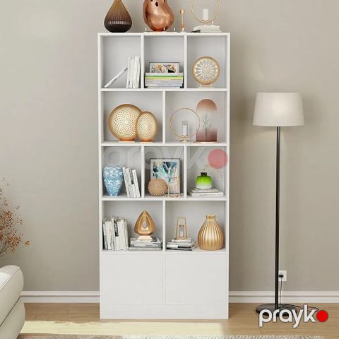 Stellaj mv_13900131, laminat, ağ, 80x157x30 sm — Bakı