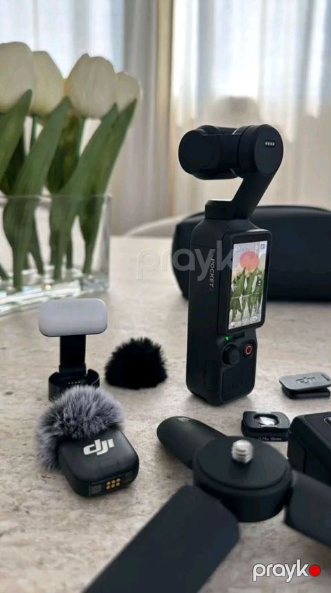 DJI Osmo Pocket 4 – Creator Combo Kompakt 3 oxlu stabilizasiyalı cib — Bakı