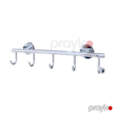 Hamam otağı üçün qarmaqlar Viya Banyo 70106-5, paslanmayan polad, gümüşü, 5 əd — Bakı