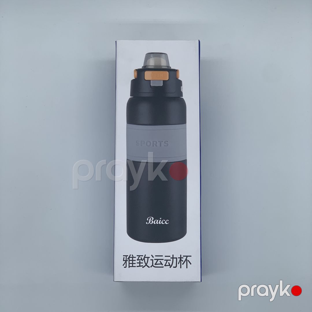 Termos, metal/plastik, qara-ağ, 600 ml — Mallar, Bakı (2)