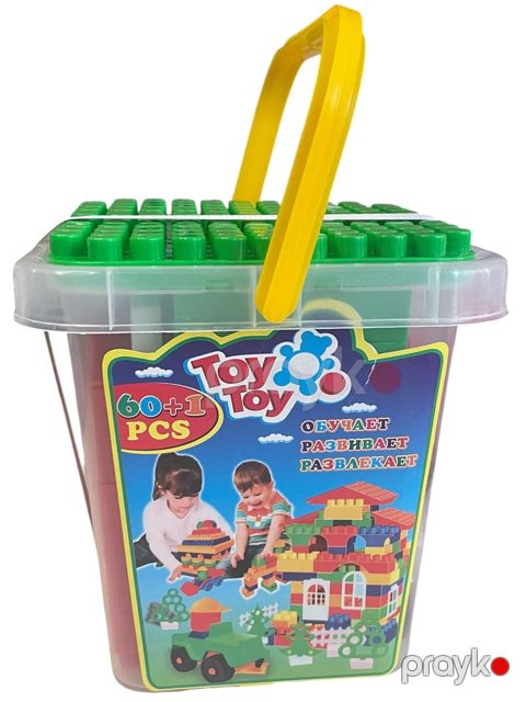 Blok konstruktor Toy Toy, plastik, 3 yaşdan, 60 parça — Bakı