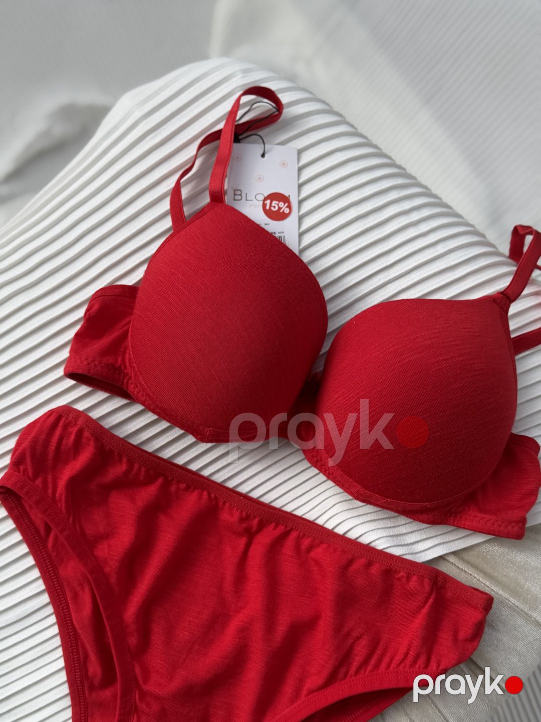 Qadın alt paltarı dəsti 0033, qırmızı, ölçü 75B — Mallar, Bakı (3)