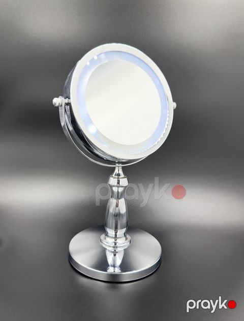 Masaüstü güzgü, gümüşü, Led işıqlı, 33 sm — Bakı