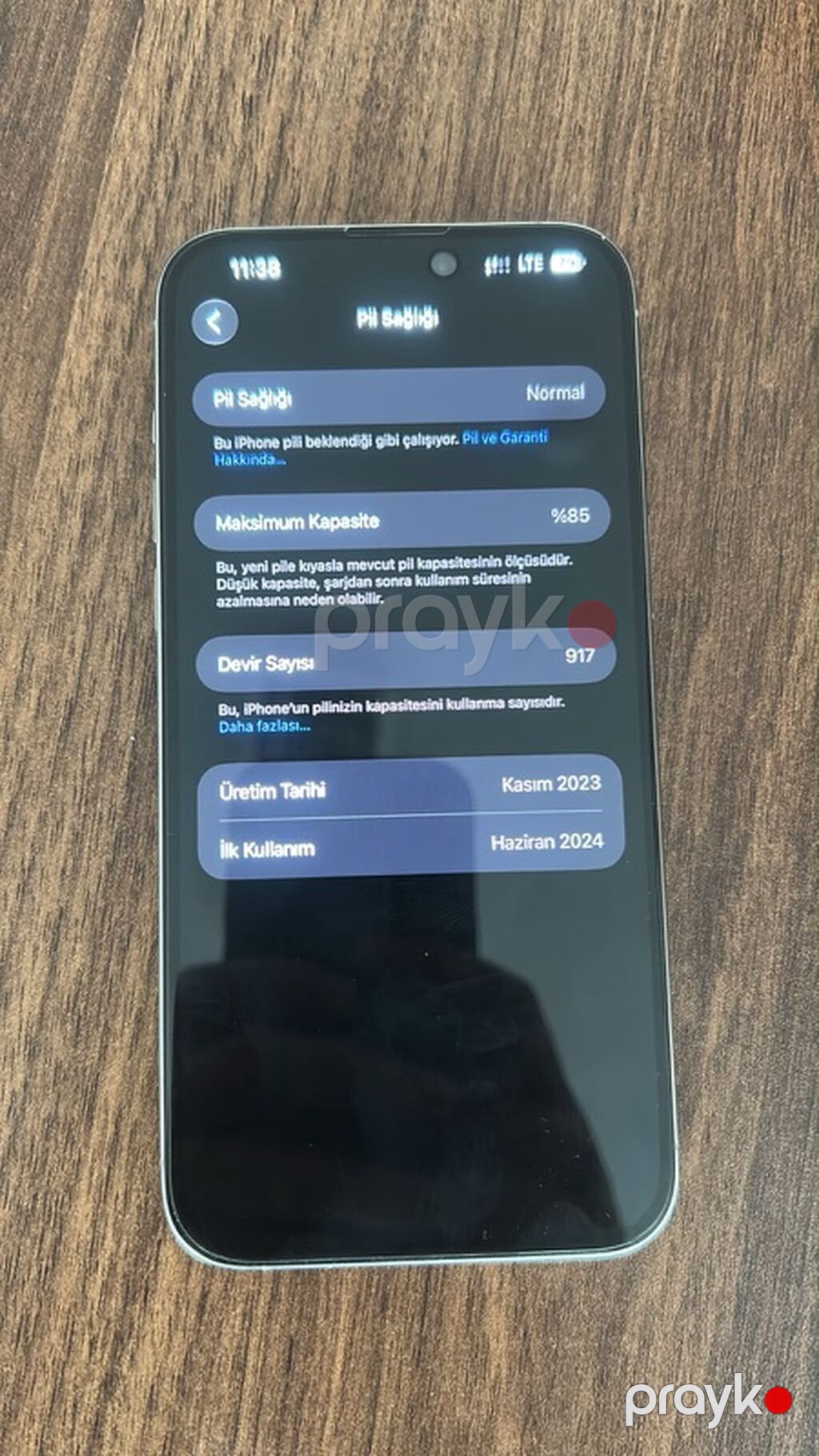 IPhone 15 Pro Max, 256 GB, Gümüşü, Face ID — Apple iPhone, Lənkəran (7)