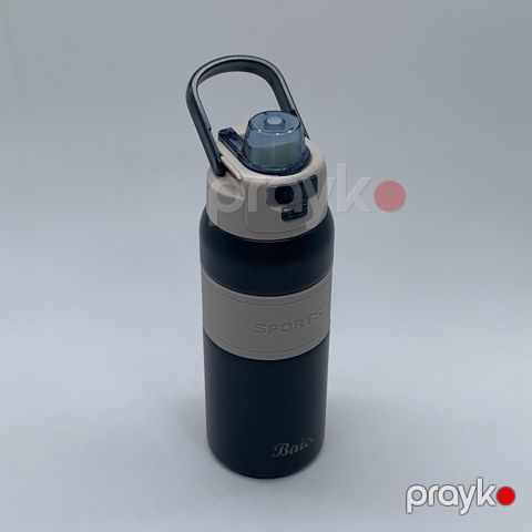 Termos, metal/plastik, qara-ağ, 600 ml — Bakı