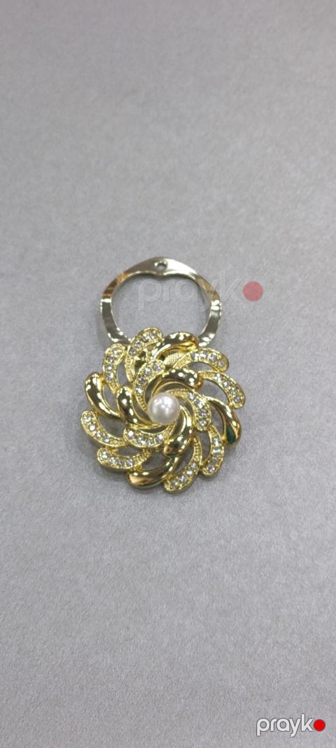 Bəzək sancağı, qadınlar üçün, qızılı, metal — Bakı