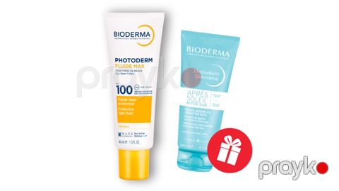 Günəşdən qoruyucu flyuid Bioderma Photoderm Max Fluide SPF100, 40 ml + krem-gel After Sun 100 ml — Bakı