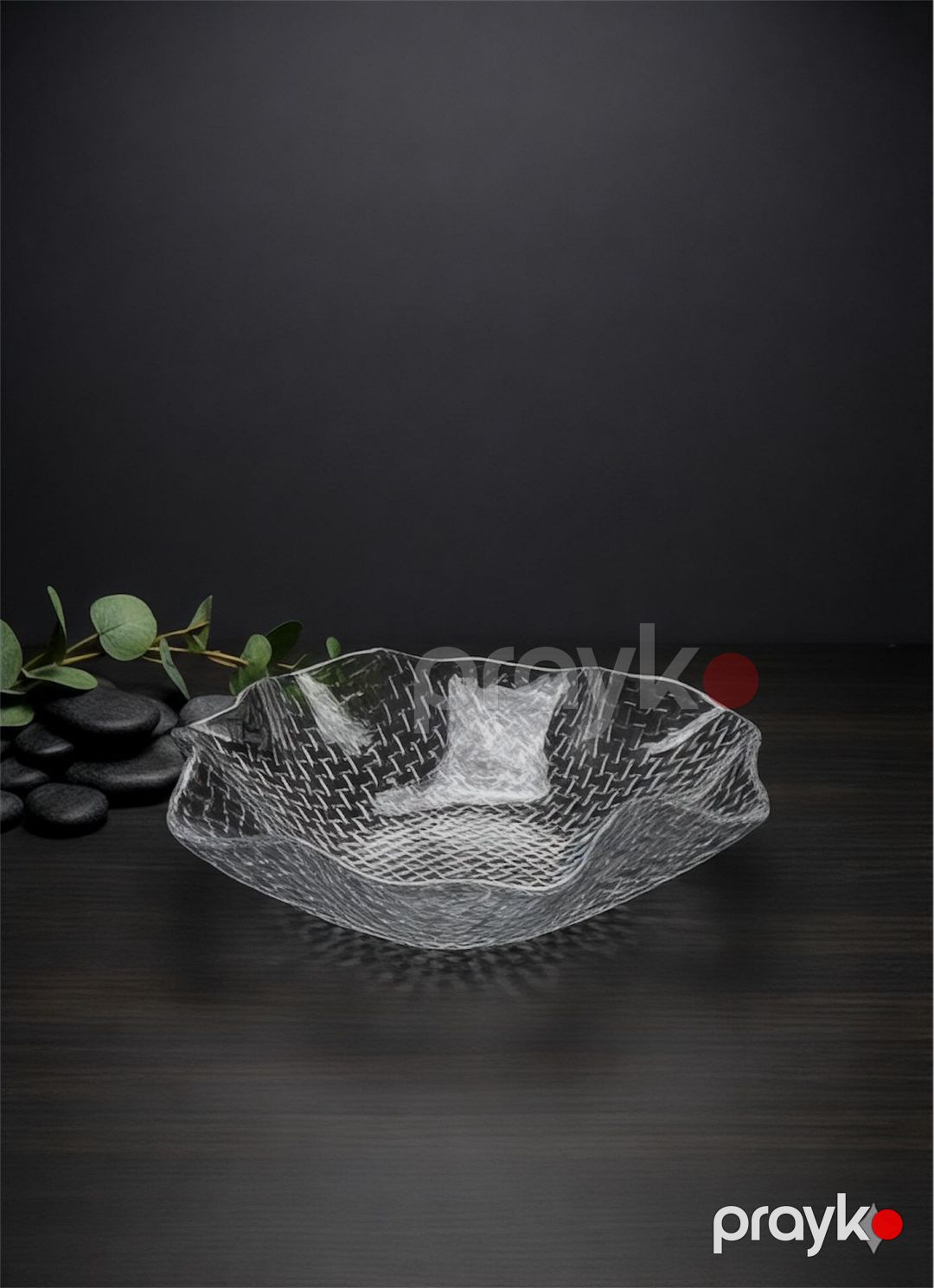 Meyvə qabı 8247, şüşə, şəffaf, 26 sm — Mallar, Bakı (2)