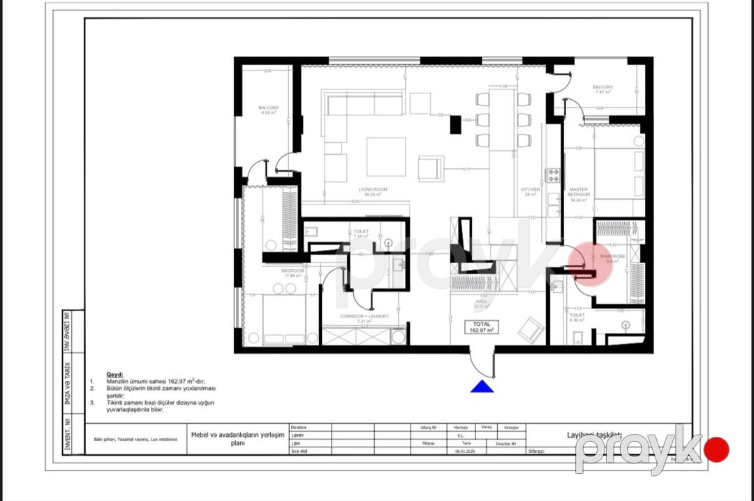 Satılır 3 otaqlı yeni tikili 182 m² — Mənzil, Bakı (10)