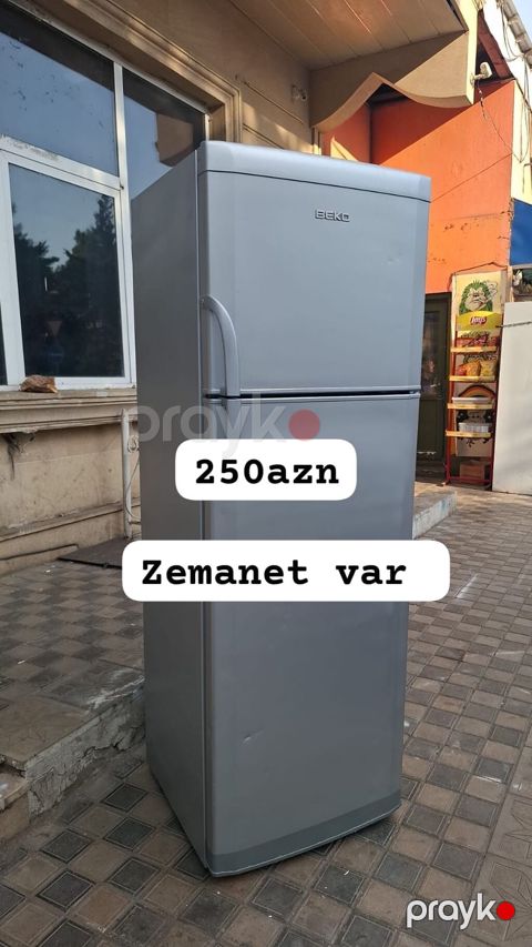 Beko iki kameralı soyuducu - Rəng: gümüşü/boz - Yuxarıda dondurucu — Bakı