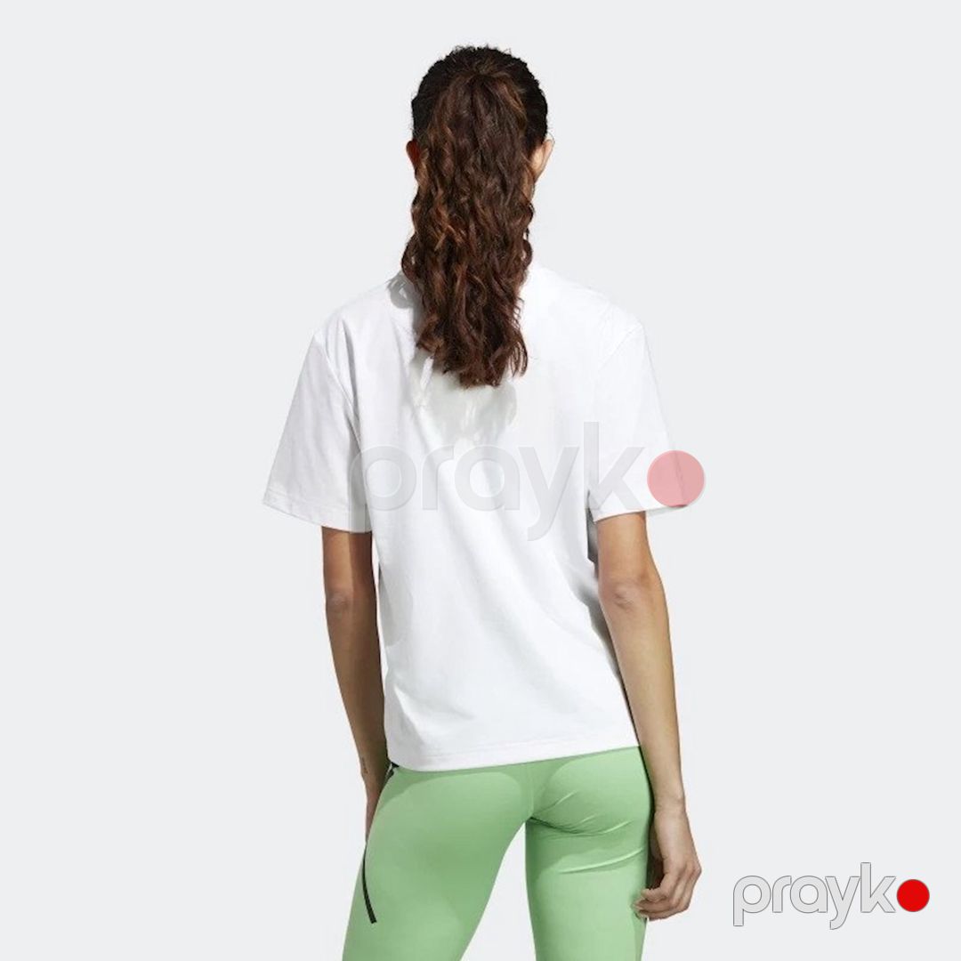 Qadınlar üçün futbolka Adidas HR9167, ağ, polyester/pambıq, ölçü XXS — Mallar, Bakı (3)