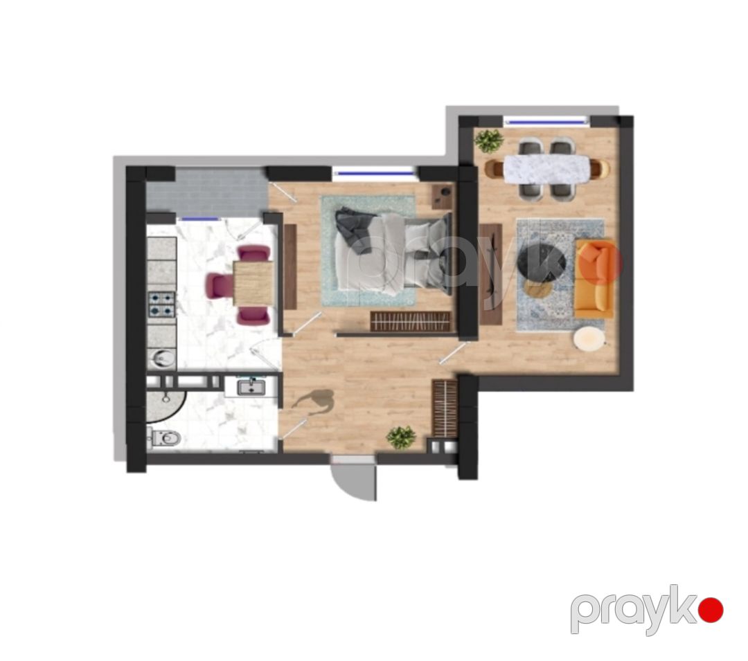 Satılır 2 otaqlı yeni tikili 75.2 m² — Mənzil, Bakı (2)