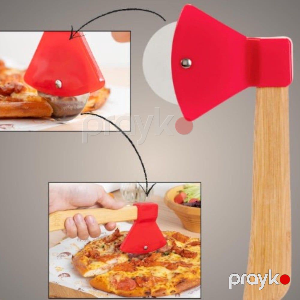 Mətbəx pizza kəsici No Brand EVT_104, paslanmayan polad, qırmızı — Mallar, Bakı (3)