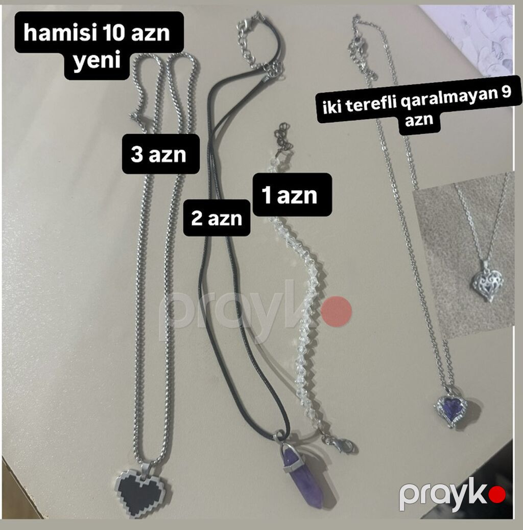 Zərgərlik aksesuarları dəsti - Qızılı rəngli qolbaq: incə zəncir — Təklifler, Bakı (2)
