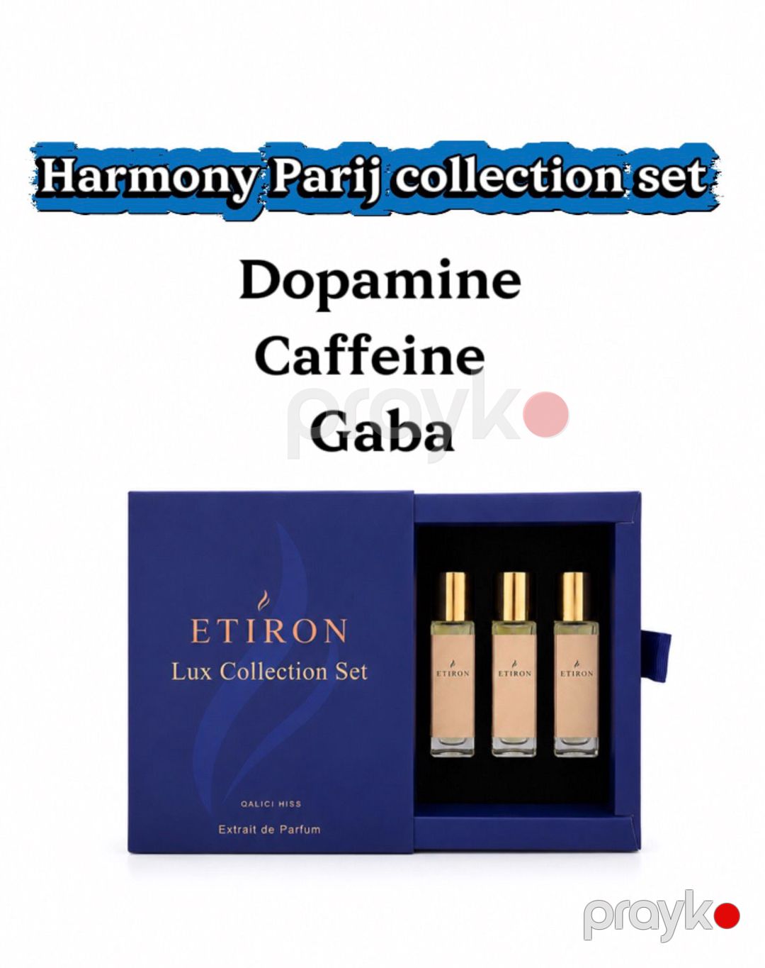Etiron Harmony Parij uniseks ətir dəsti(Gaba 18 ml + Caffeine 18 ml + Dopamine 18 ml) — Mallar, Bakı