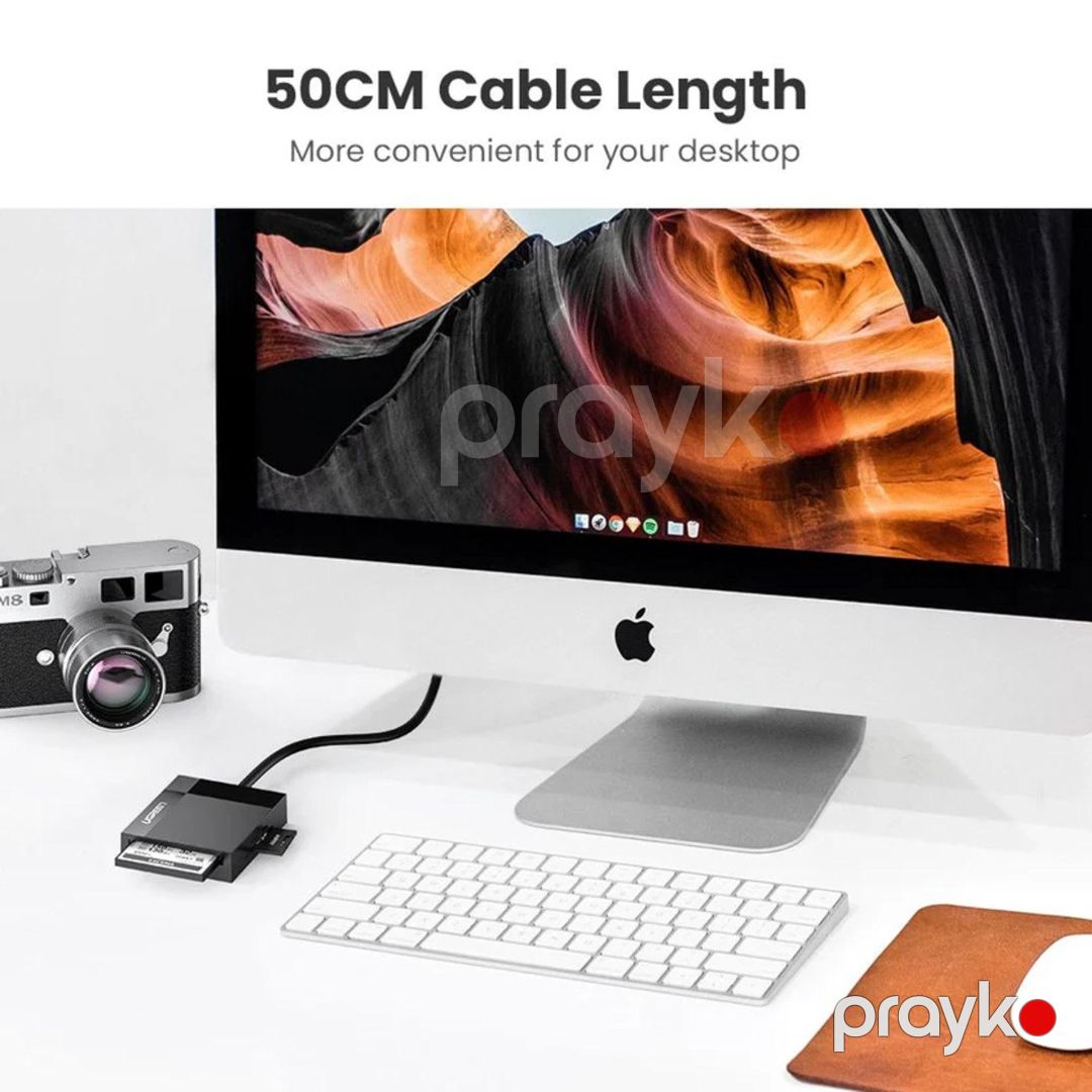 Micro SD oxuyucu "Ugreen USB 3.0 All-in-One SD Card Reader 50cm" — Periferik cihazlar, Bakı (5)