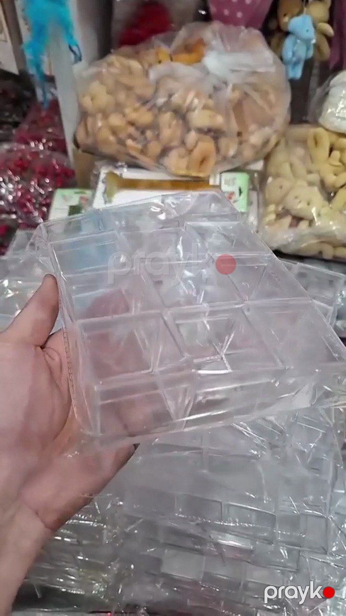 Şəffaf plastik kvadrat fiqurlar — Məişət malları, Bakı (12)