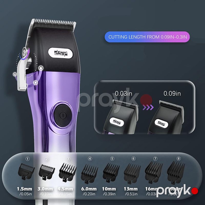 8 Başlıqlı DSP IPX7 Peşəkar Trimmer 6500 rpm Yüksək Sürətə Sahib Paslanmaz Üz Təraş Maşını 1.5-19mm Limit Darağı — Usturalar, trimmerler və epilyatorlar, Bakı (3)
