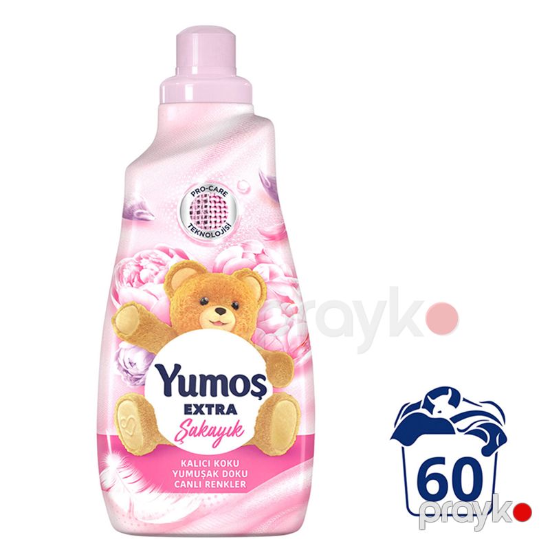 Yumoş Extra Şakayık 1440 ml Şakayık Kalıcı Koku Yumuşak doku Canlı renkler 60 Yıkama Renkliler İçin — Mallar, Bakı (3)