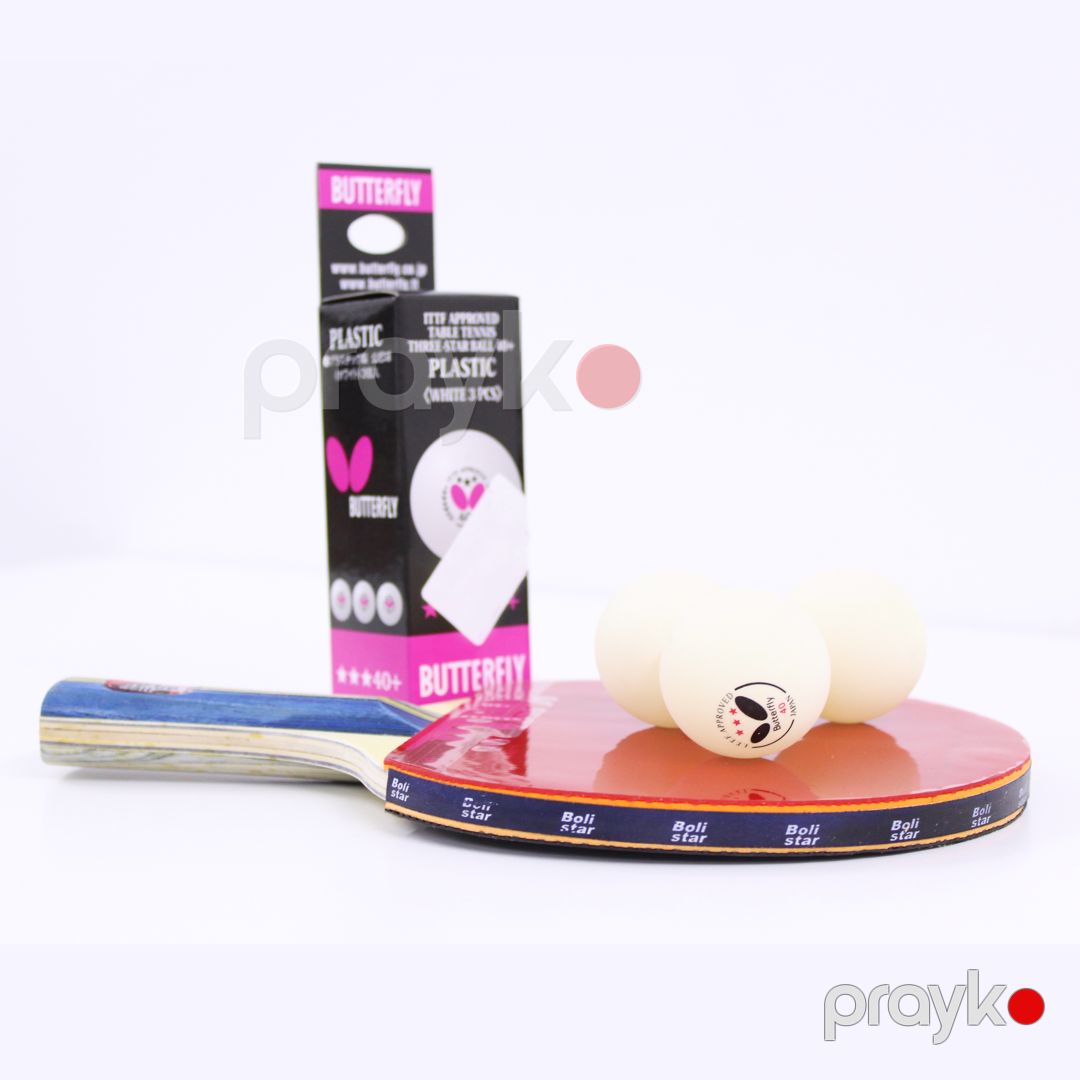 1 Qutu 3 Əd Ping Pong Topu 40mm Stolüstü Tennis Topları Plastik Kəpənək 3 Ulduzlu Top — İdman, hobi, istirahət, Bakı (5)