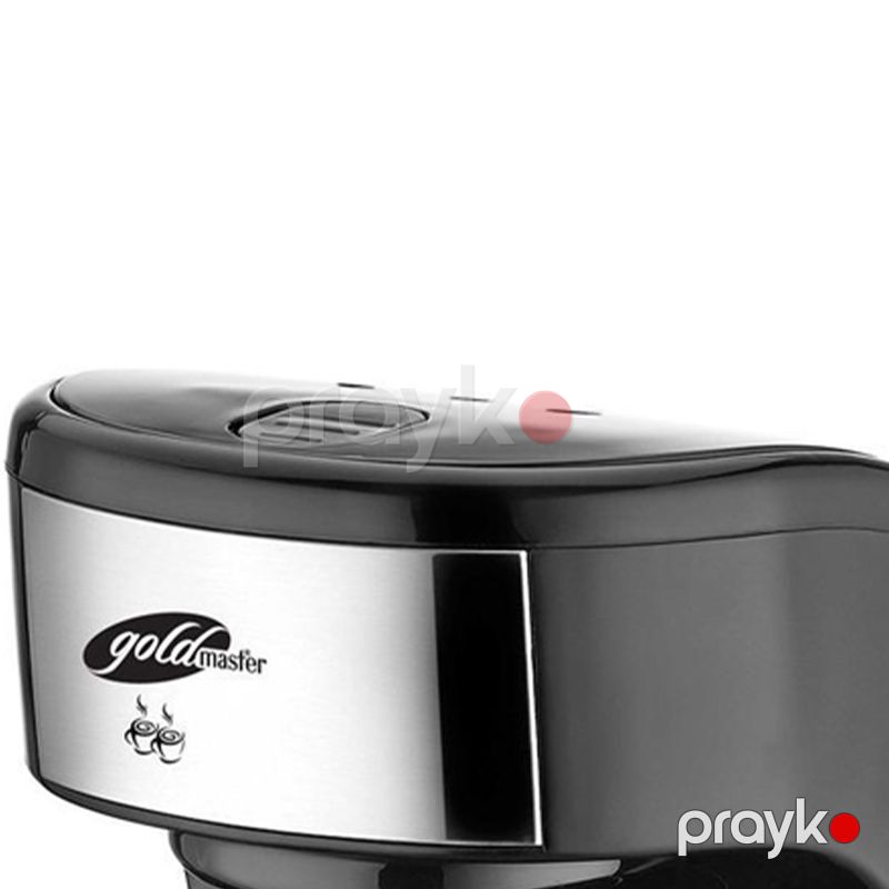 Goldmaster GM-7331 - Kofe Maşını 450W Güc Damcılı Plastik və Paslanmayan Polad Material — Digər mətbəx texnikası, Bakı (4)