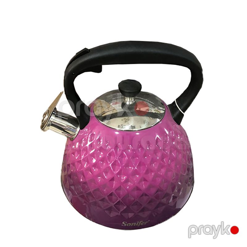 Çaydan Sonifer SF-2505 3l Bənövşəyi Rengli Polad Çaydan Sonifer Çaydanı Mor — Çaynikler və qəhvə qabları, Bakı (4)