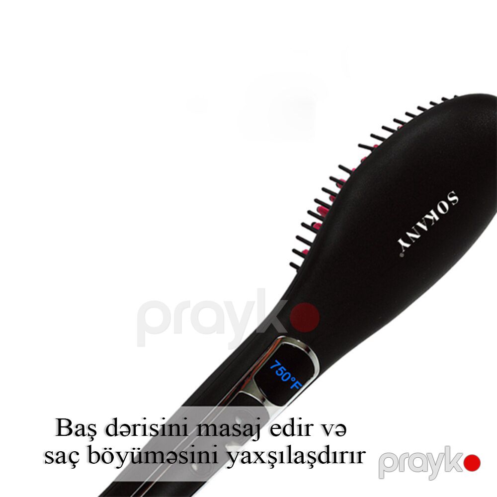 Sokany HS-053 Professional Elektrikli Saç Düzləşdirici Daraq — Fən, Bakı (4)