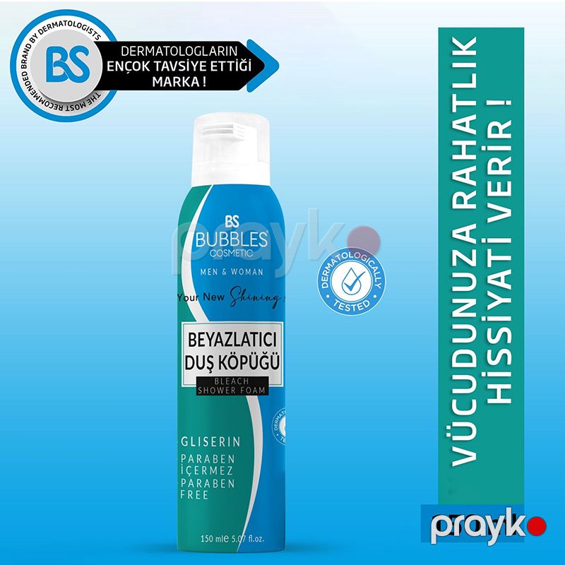 Bs Bubbles Cosmetic Dəri Ağardıcı Duş Köpüyü 150ml Sızanaqlara Qarşı Nəmləndirici Üz Yuma Spreyi — Gözəllik və səhiyyə, Bakı (4)