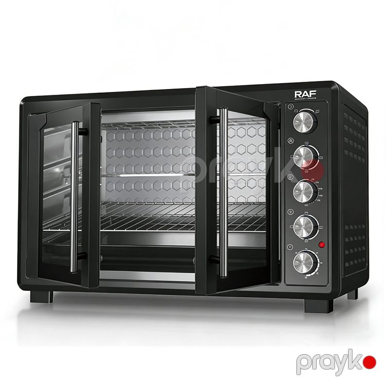 RAF R.5154 120L 2800W İkiqat Şüşəli Qapılı Elektrikli Soba, 5 Bişirmə Rejimi, 100-250°C, 60 Dəqiqəlik Taymer, Fırlanan Qril, İsti Hava Funksiyası ilə Elektrik Sobası — Ev texnikası, Bakı (3)