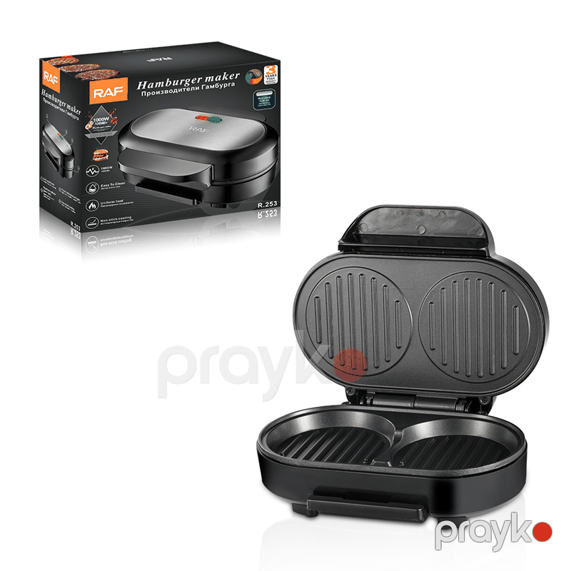 RAF R.253 - Çoxfunksiyalı Toster, Burger, Omlet, Qızartma və Bişirmə üçün 1000W Güclü — Toster və vaflyasıcı, Bakı (5)