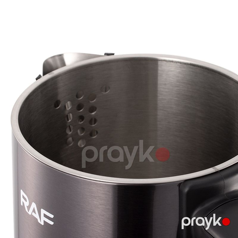 Elektrik Çaydanı RAF R7958 1500W, Suyun temperaturu göstəricisi Polad 3 l Elektrik çaydanı RAF-7958 — Elektrik çaydanları və termoslar, Bakı (5)