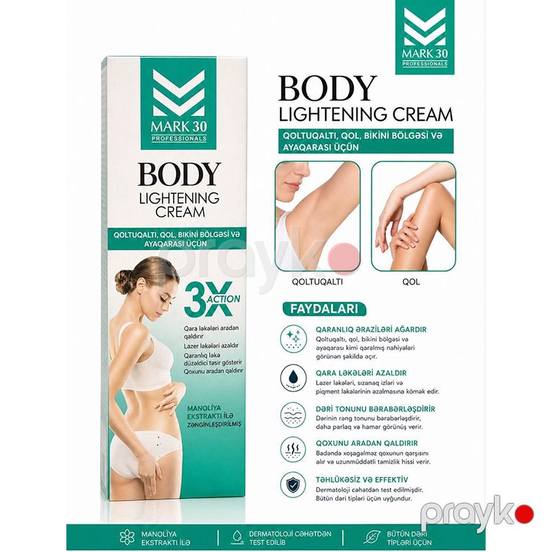 Mark 30 Professionals Bədən Ağardıcı Krem (100 ml) — Gözəllik və səhiyyə, Bakı (2)