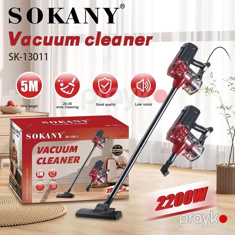 Vertikal Tozsoran Sokany SK-13011 Qırmızı Şauqili Tozsoran 2200 Watt Yüksək Keyfiyyətli Əl Tozsoranı — Tozsoran, Bakı (6)
