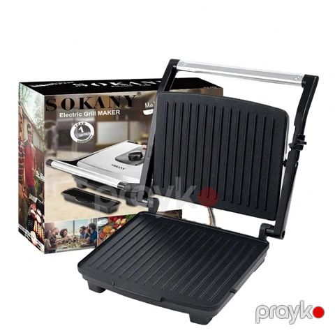 Sokany SK-202 Çoxfunksiyalı Elektrikli Toster Sandviç Biftek İzgaralar Hazırlayıcı Toster 2000W — Bakı