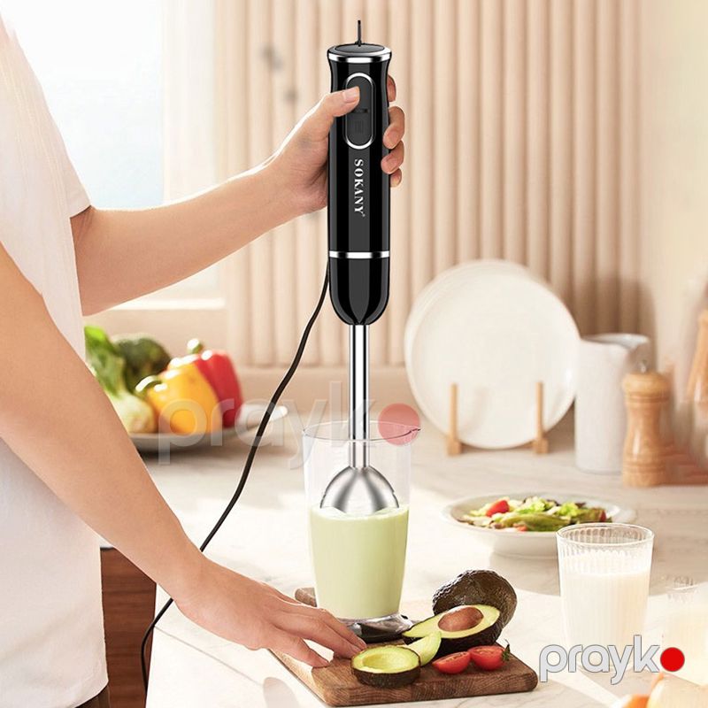 Sokany Metbex Blenderi 300 Wat Gücə Məxsus 2 Qarışdırma Sürətli Davamlı Paslanmayan Polad Bıçaq SK-1722 — Blenderlər, xırdalayanlar və mikserlər, Bakı (2)