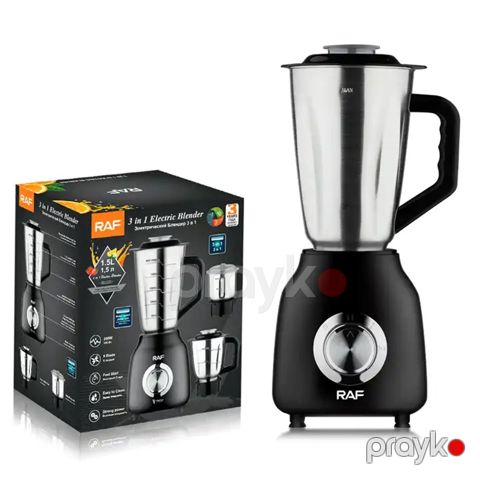 3-ü 1 Arada Yeni Stil Çoxfunksiyalı R.2843 Öyüdücü Blender Yüksək Güclü Qida Prosessoru Combo Elektrikli Şüşə Blender Dəsti 1.5L — Bakı