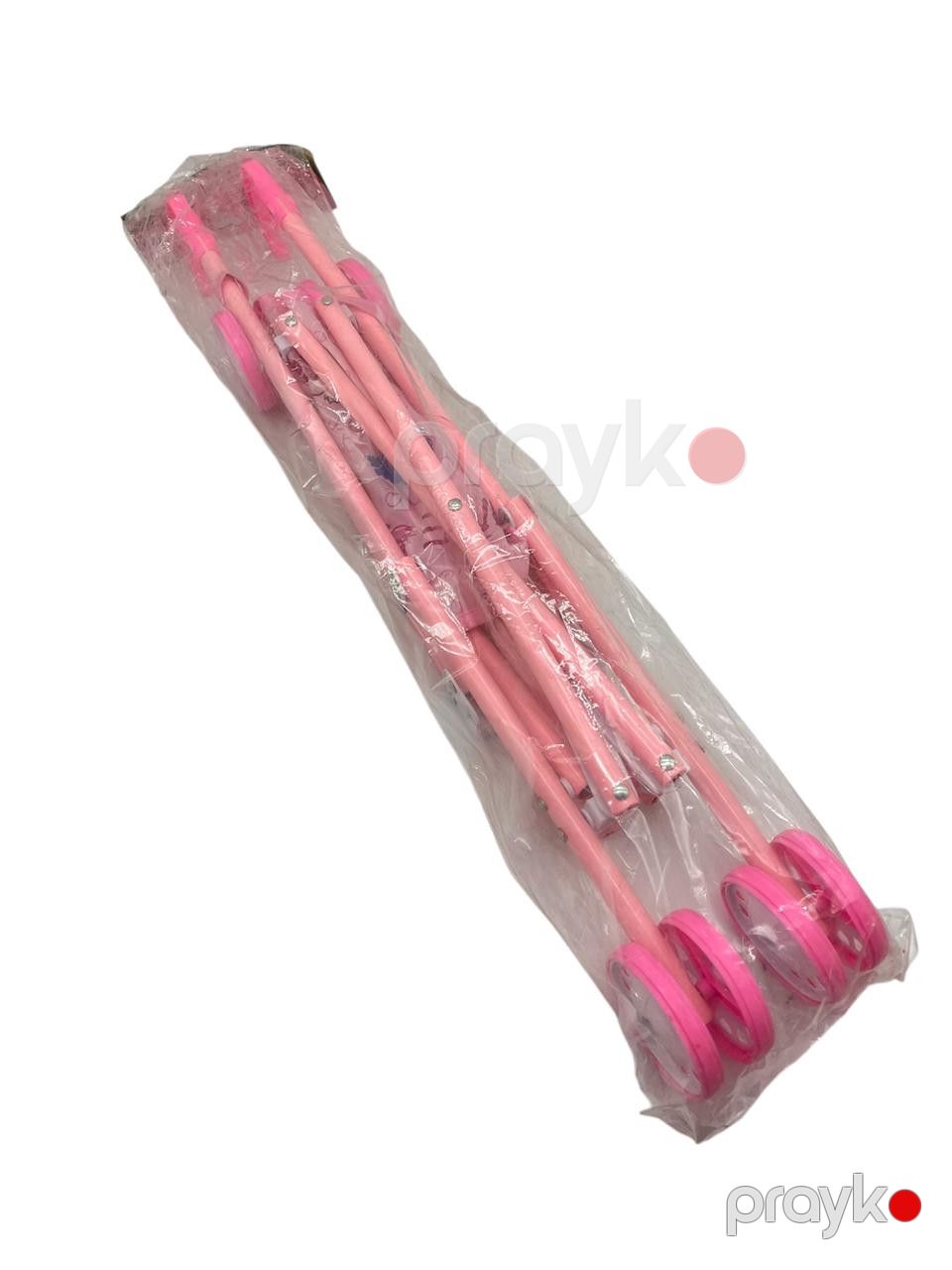Uşaq gəzinti arabası kukla üçün, çəhrayı, plastik/parça — Mallar, Bakı (2)