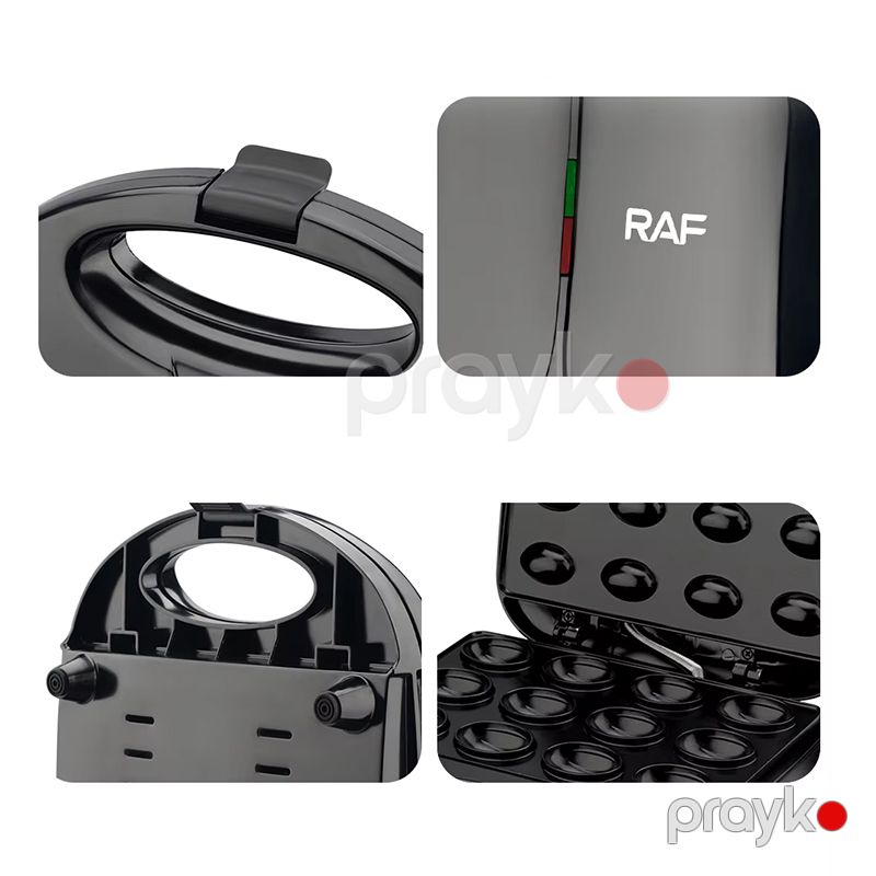 RAF R.246 12 Hissəli Mini Donut Maker Maşın Avtomatik Elektrikli Toster 750W — Toster və vaflyasıcı, Bakı (5)