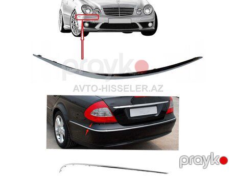 Mercedes W211 bufer nikeli xrom kantı — Bakı