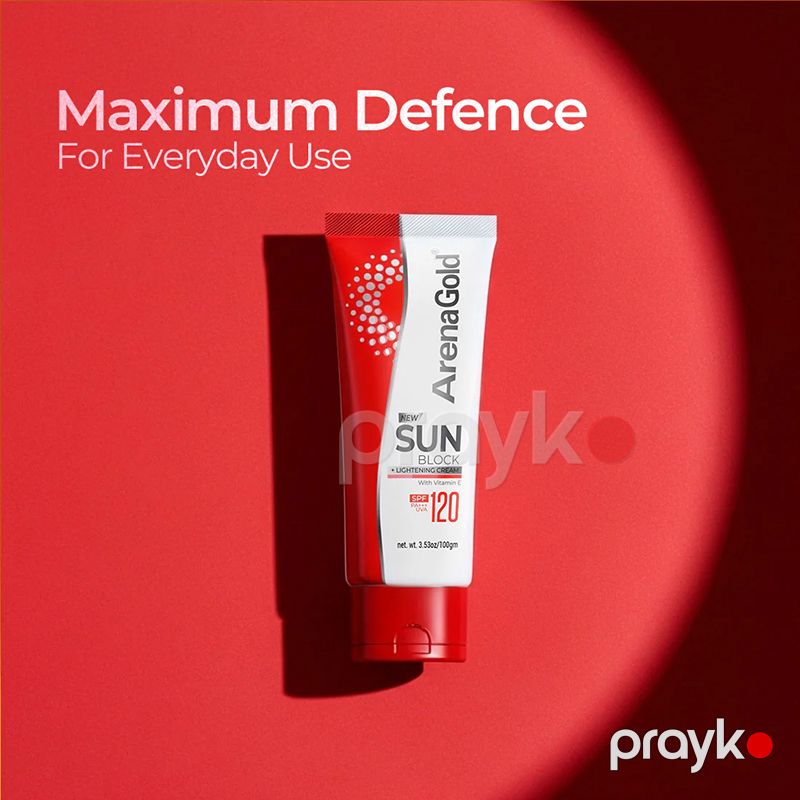 Arena Gold Sun Block SPF 120 Günəşdən Qoruyucu Krem 60 q — Gözəllik və səhiyyə, Bakı (3)