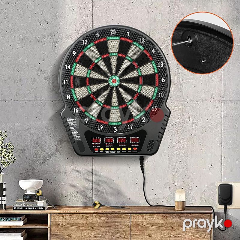 Elektron Dart Lövhəsi Rəqəmsal Yumşaq Uclu Dart Lövhəsi 6 Dart iynəsi ilə LED Ekran asma dart — İdman, hobi, istirahət, Bakı (5)