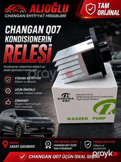 Changan Q07 kondisioner relesi — Bakı